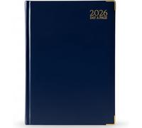 G4GADGET Luxury 2026 Week to View Diary Hardback Cover 80GSM Paper for Business Office & Home A5 Blues 30cmx21cm
