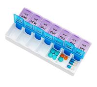 G4GADGET Original 7 Day Pill Box Vitamin Medicine Tablet Dispenser Organiser Weekly Storage Case for PM AM