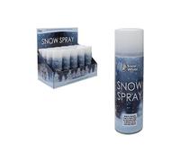 G4GADGET Pack of 4 White Snow Spray 85ML/125G & 8 Premium Gift Wrapping Papers 70cm x 50cm Ideal, Trees and Wreaths