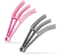 G4GADGET Pack of 6 Window Blind Cleaners - Heavy-Duty Blind Duster Brushes with Washable Sleeves for Blinds, Air Vents, and Car Interiors