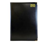 G4GADGET Premium 2026 Day A Page Gilt Edges Diary A4 Black 30cmx21cm