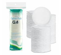 G4GADGET Premium Cotton Pads for Face, 100% Pure Cotton Wool, Soft & Absorbent Makeup Remover Pads, Hypoallergenic, Gentle on Sensitive Skin, Ideal for Beauty & Baby Care, 100 Count