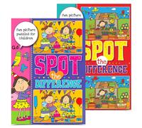 G4GADGET Spot the Difference Books for Children - Pack of 2 A4 Activity Books for 3, 4, 5+ Year Old Girls & Boys | Fun Puzzle & Observation Games | Usborne Style Kids Activity Book with Colour Pages