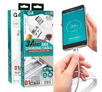 G4GADGET USB A to USB C Cable [2-Pack, 1M Each, 60W 3A] Fast Charging Type-A to Type-C Charger Cord - High Speed Sync & Charge Cord for Phone, Tablet, Power Bank, USB Type A to C