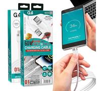 G4GADGET USB C to USB C Cable [2-Pack, 1M Each, 60W] Fast Charging Type-C Charger Cable for iPhone 15/16, MacBook, iPad Pro, Galaxy S24/S23, Pixel - High Speed Data Transfer