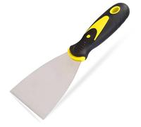 G4GADGET Wallpaper Scraper 3 Inch, Stainless Steel Paint & Putty Scraper with Soft Grip Handle, Heavy Duty DIY Scraper Tool for Wallpaper Steamer Removal, Drywall Filler, Glass/Window & Hob Cleaning
