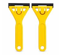 G4GADGET Window Scraper 2 Pack with Safety Cover - Glass Scraper Tool for Removing Paint, Stickers & Adhesive - Window Cleaning Scraper for Glass, Tiles & Metal Surfaces