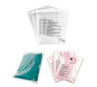 G4Goods 100 Pcs Clear Plastic Self Seal Garment Clothing Bags 10" x 14" - Convenient and Durable Clear Bags for Clothing, Ideal for Packaging, Shipping, and Protecting