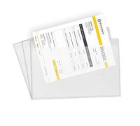 G4Goods 100 Pcs of A7 Plain Document Enclosed Wallets 113 x 92mm - Durable, Waterproof, and Versatile for Multiple Uses - Peel & Seal Strong Clear Plastic Postage Pouches