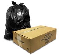 G4GOODS® 200 Large Black Bin Bags Heavy Duty for Household Garbage Capacity 80L-Strong Refuse Sacks-Black Bin Liners for Everyday use Office Kitchen Restaurant-Rubbish Garbage Bags 46x74x99cm