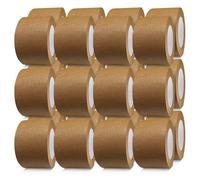 G4GOODS® 24 Rolls of 75mm x 50m Kraft Paper Parcel Tape Self Adhesive Brown Paper Tape 100% Recyclable Parcel Tape Roll Ideal for Sealing Moving Boxes & Sustainable Packaging Solutions