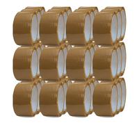 G4GOODS® 36 Rolls Brown Parcel Tape 48mm x 66m Heavy Duty Waterproof Strong Adhesive Anti-Tear for Moving Packing Wrapping Boxes Long-Term Storage and Shipping for Home Use