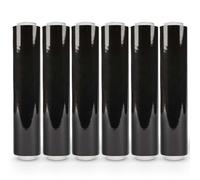 G4GOODS® 6 Rolls Black Shrink Stretch Wrap 400mm x 250m - 20mu (1.50kg) Standard Core Tear Resistant Shrink Wrap & Stretch Wrap Water & Moisture Proof Industrial Cling Film Multi-Use Pallet Wrap