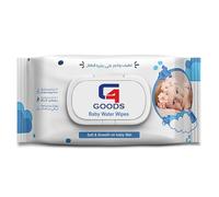 G4GOODS Baby Wipes (80 Counts - 1 Pack) 99% Water Wet Wipes, Unscented, Fragrance Free, Sensitive Cleans Cares Protects Soft and Gentle on New Born Babies' Skin