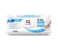 G4GOODS Extra Large Scented Wet Wipes, 100 Count (Pack of 1), Ocean Breeze Cleaning Wipes, Multi Surface Disinfectant, Kills 99.99% Germs, Thick Cloth Wipes for Kitchen, Bathroom & Hands, Alcohol Free