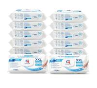 G4GOODS Extra Large Scented Wet Wipes, 1200 Count (Pack of 12) Ocean Breeze Cleaning Wipes, Multi Surface Disinfectant Kills 99.99% Germs, Thick Cloth Wipes for Kitchen, Bathroom & Hands, Alcohol Free