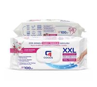 G4GOODS Extra Large Scented Wet Wipes,200 Count (Pack of 2) Flower Garden Cleaning Wipes, Multi Surface Disinfectant, Kills 99.99% Germs, Thick Cloth Wipes for Kitchen, Bathroom & Hands, Alcohol Free