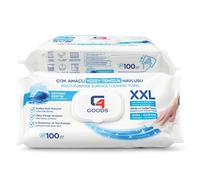 G4GOODS Extra Large Scented Wet Wipes, 200 Count (Pack of 2), Ocean Breeze Cleaning Wipes, Multi Surface Disinfectant, Kills 99.99% Germs, Thick Cloth Wipes for Kitchen, Bathroom & Hands, Alcohol Free