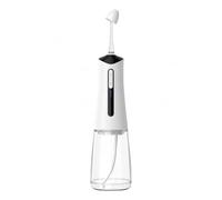 G4GOODS Rechargeable Water Flosser, Oral Irrigator with 5 Modes and 6 Replaceable Jet Tips, 300ML Reservoir, IPX7 Waterproof, Portable for Home and Travel