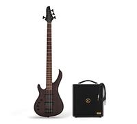 G4M 878 Left Hand Bass Guitar Walnut Stain & Eden Orbiter 8 Combo