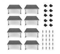 G4M Compact Stage with Folding Adjustable Legs 2m x 4m