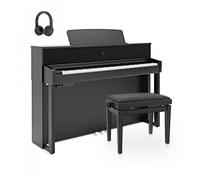 G4M HDP-1 Upright Digital Piano Black with Accessory Pack