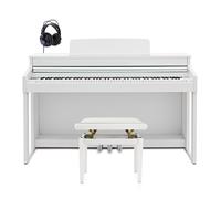 G4M Sonori Low Top Digital Piano Satin White Custom Bundle