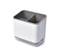 G4S3 Utensil Holder Cutlery Drainer Sink Caddy, Chopsticks Holder Spoon Chopsticks Fork Drain Rack Basket Storage Holder Organizer Compartment Box (Grey)