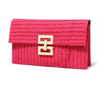 G4ZS5Z0G1 Straw Clutch Purse Crossbody Bag for Women Designer Evening Handbag Casual Summer Beach Straw Shoulder Bag(Rose-no Chain)