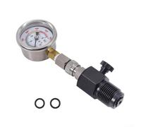 G5/8-14 DIN Scuba Gauge with Dual Scale Reading and Bleed Valve for Tank Pressure Checks Fills and Safety Testing in Diving Environments