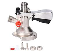 G5/8 A Type Beer Keg Coupler Brass 304 Stainless Steel Brewing Draft Beer Keg Taps Dispenser with Relief Valve Brewing Accessor for Home Bars Hotels Restaurants