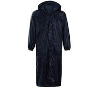 G5 APPAREL Adults Long Camouflage & Plain Waterproof Raincoat (XL, Navy)