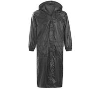 G5 APPAREL Adults Long Camouflage & Plain Waterproof Raincoat (XXL, Black)