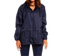 G5 APPAREL Adults Unisex Lightweight Showerproof Plain Kagools for Men & Women in Regular & Plus Sizes S ~ 5XL (Navy, XXL)