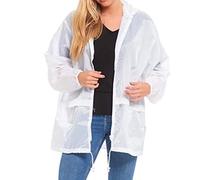 G5 APPAREL Adults Unisex Lightweight Showerproof Plain Kagools for Men & Women in Regular & Plus Sizes S ~ 5XL (White, XL)
