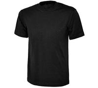G5 APPAREL Adults Unisex Premium 200gsm Heavy Cotton Plain Blank Short Sleeve T-Shirt | Top (UK, Alpha, 3XL, Regular, Regular, Black)