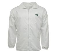 G5 APPAREL Bowls Lawn Bowling Fleece Lined Waterproof Hood Jacket with Logo (XL) White