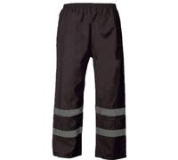 G5 APPAREL Hi Vis Viz Visibility Work Wear Safety Over Trousers Waterproof Pants Black