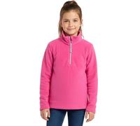 G5 APPAREL Kids Unisex Fleece 1/4 Zip High Neck Pullover Jumper with Chin Guard & Contrast Zip - Soft Warm 100% Polyester Sweatshirt Bright Pink