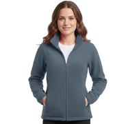 G5 APPAREL Ladies Fleece Top Jacket with Full Zip Closure & Zipped Pockets - Soft Polyester Lightweight Outdoor Casual Zip-Up