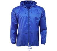 G5 APPAREL Lightweight Unisex Water Resistant Plain Kagool Jacket (L, Royal Blue)