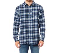 G5 APPAREL Mens Casual Long Sleeve Winter Warm Flannel Check Shirt Blue