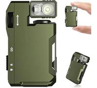 G5 EDC Flashlight 400 Lumens - Magnetic Keychain Flashlight with RGB & Dual Light Sources | IP68 Waterproof, Ultra-Compact Design for Outdoor Survival Gear, Camping Essentials, Emergency Kits (Green)