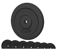 G5 HT SPORT Cast Iron Weight Plates Diameter 25 mm for Gym and Home Gym from 0.5 to 20 kg for Dumbbells and Barbells (1 x 10 kg)