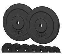 G5 HT SPORT Unisex - Adult Two Cast Iron Discs of 10 kg, 2 x 10 kg, Due DISCHI IN GHISA