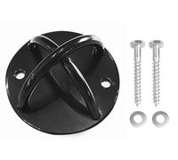 G5 HT SPORT Wall and ceiling hook/anchor ring diameter 12 cm for suspension trainer, yoga swing: gymnastics rings wall mount and ceiling mount 360° made of steel, load capacity 450 kg, includes screws