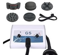 G5 Vibration Massage Device with 5 Interchangeable Heads | Handheld Body Massager for Arm Waist & Legs | Portable Fat Reduction Beauty Equipment