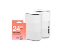 G5B with Pre Loaded 24GB Three SIM - 5G Fast WiFi6 Whole Home Router Zte White One Size