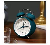 G5Z9W3C7M2 Loud Alarm Clocks 3 inch Super Silent Non-Ticking Twin Bell Alarm Clock with Backlight,No Snooze,Battery Operated,for Bedroom,Loud for Heavy Sleepers(Green)