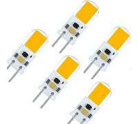 G6.35 GY6.35 LED Bulb 2W 12V High Brightness Equivalent to 20W Halogen Lamp Warm White 3000K (Pack of 5)